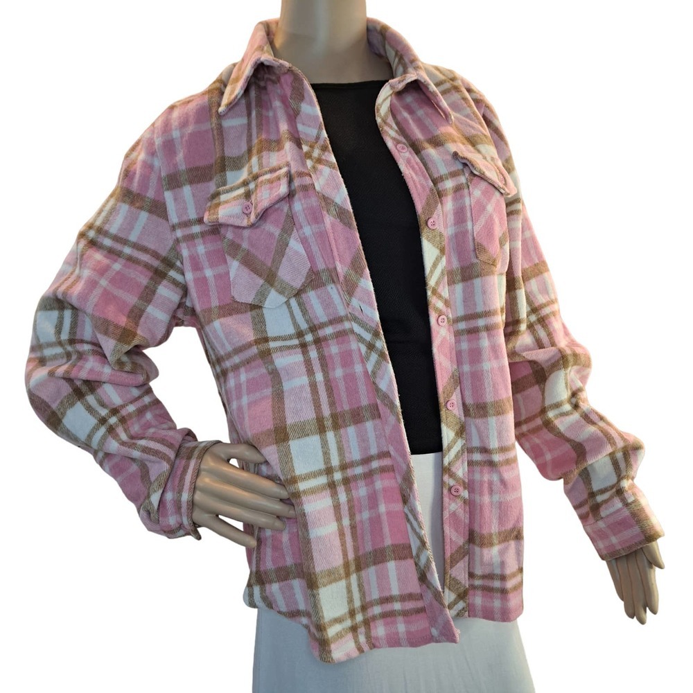 plaid shirt jacket Woman's size small.